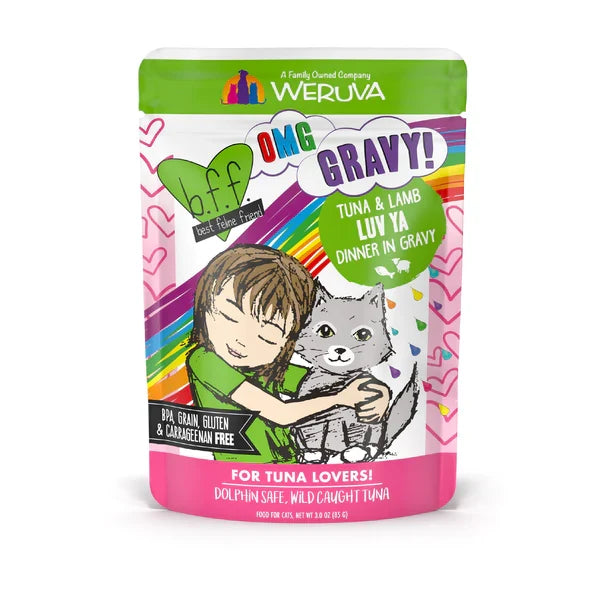  BFF OMG Adult Luv Ya Tuna and Lamb Wet Cat Pouch