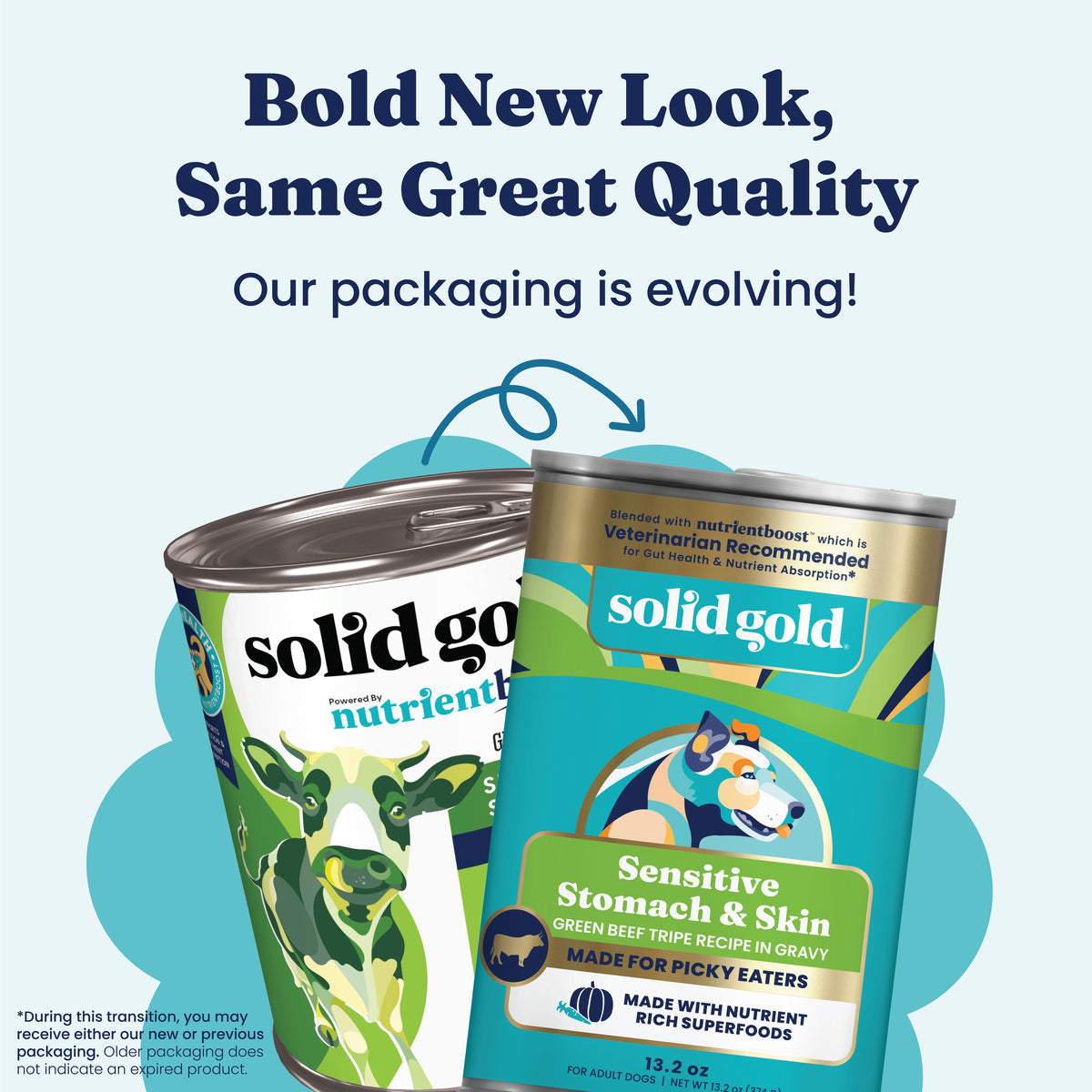 Solid Gold NutrientBoost Grain Free Green Beef Tripe Dog Pate (13.2oz)