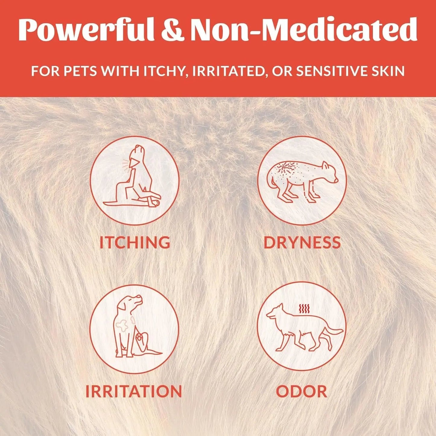 Dog Cat Probiotic Itch Relief Spray Natural Aloe Avocado Sensitive Skin