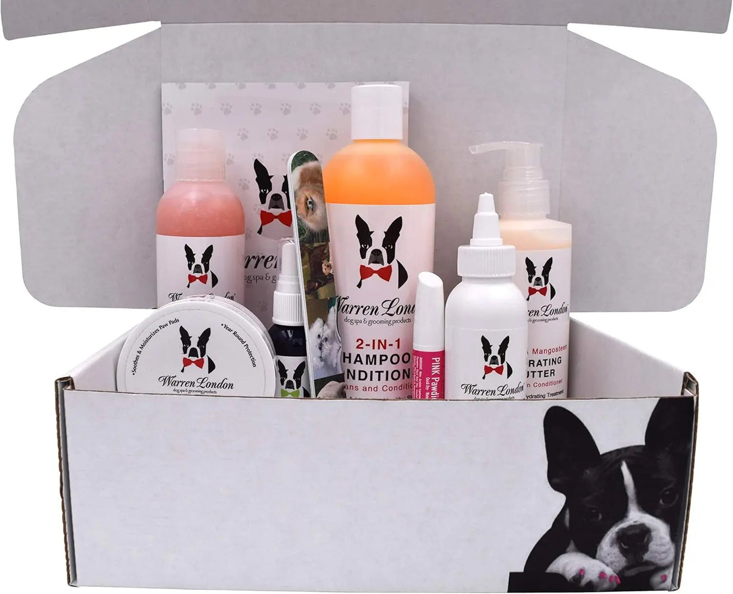 Warren London Dog Spa Gift Box – 8-Piece Grooming & Pampering Kit