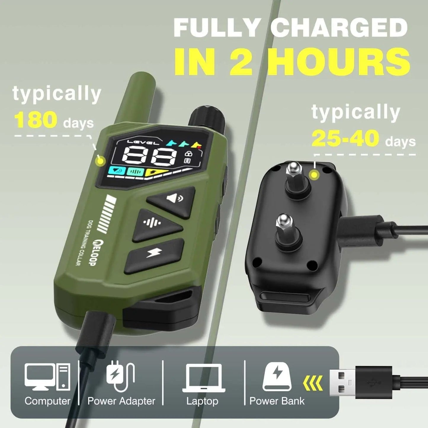 Waterproof Dog Training Collar – AI Bark Control, 3300ft, 3-Dog System, IPX7
