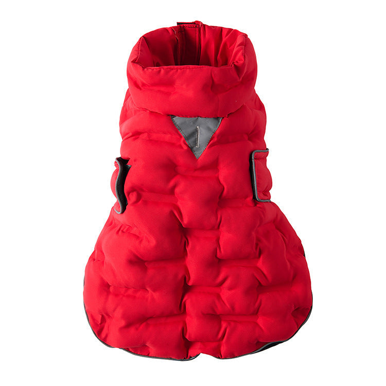 Water- And Wind-Resistant Velcro Jacket For Medium To Large Dogs