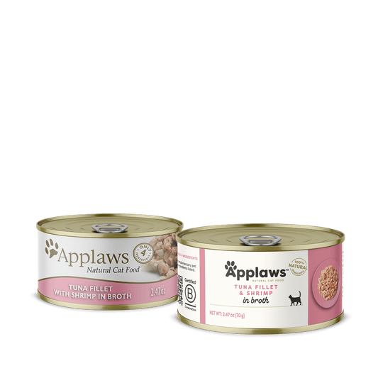 Applaws Adult Tuna Fillet and Shrimp in Broth Wet Cat Food (2.47oz)
