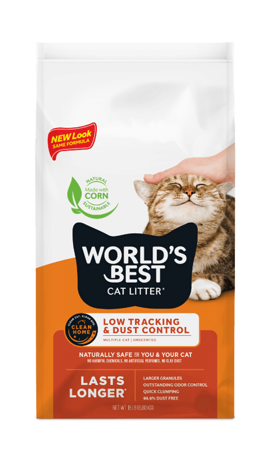 Worlds Best Low Tracking & Dust Control Unscented Cat Litter