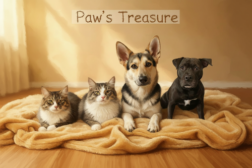Paw's Treasure Header Banner with Text