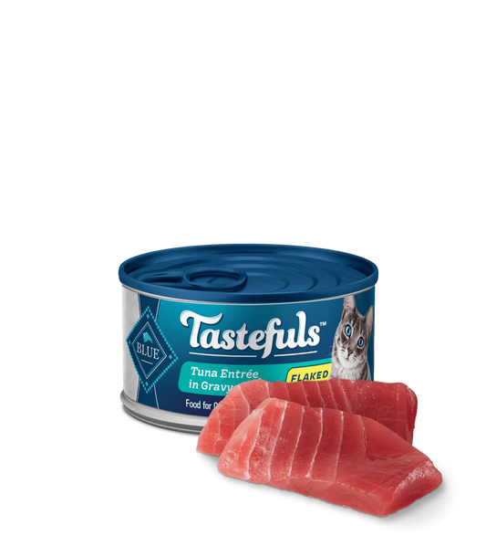 Blue Buffalo Tastefuls Adult Flaked Tuna in Gravy Entree Wet Cat Cans