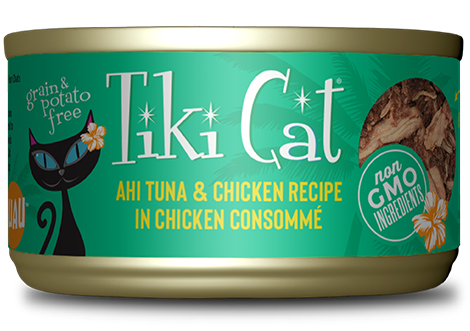 Tikicat Papeekeo Luau Ahi Tuna and Chicken (2.8oz)