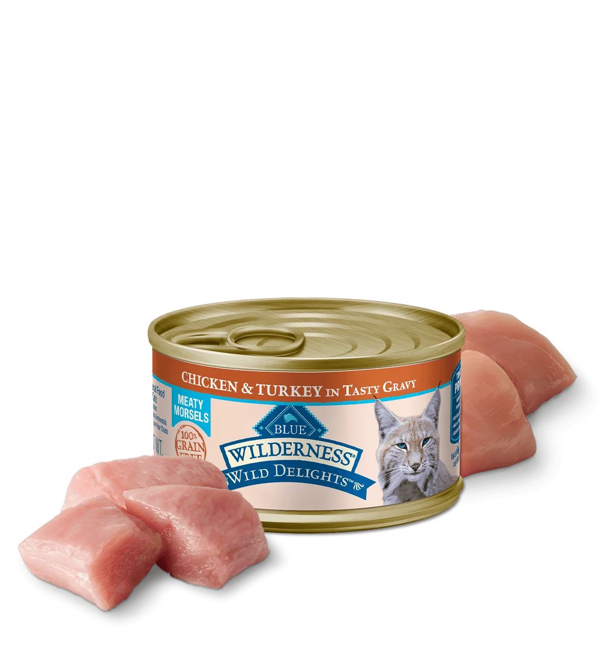 Blue Buffalo Wilderness Wild Delight Adult Chicken and Turkey Entree Wet Cat Can (3oz)
