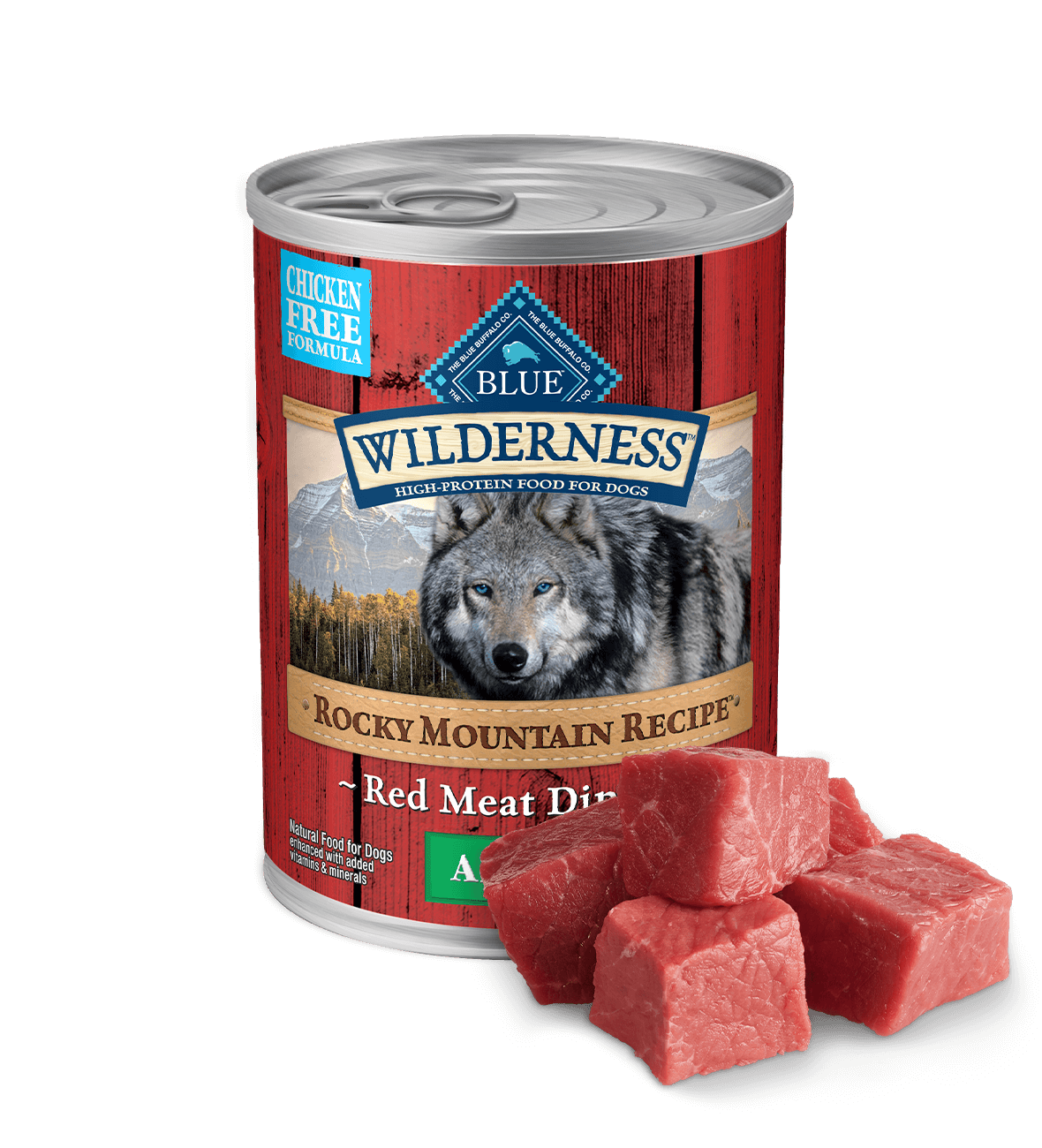 Blue Buffalo Wilderness Adult Rocky Mountain Recipe Red Meat Recipe Dog Cans
